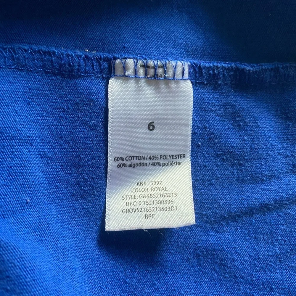 365 kids boys blue top size 6